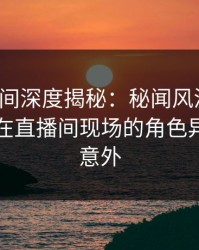 秘语空间深度揭秘：秘闻风波背后，圈内人在直播间现场的角色异常令人意外