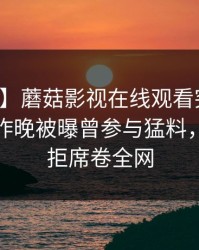 【爆料】蘑菇影视在线观看突发：神秘人在昨晚被曝曾参与猛料，难以抗拒席卷全网